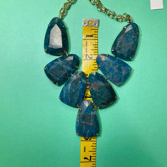Kendra Scott Harlow Necklace Aqua Apatite NWT - Picture 12 of 12